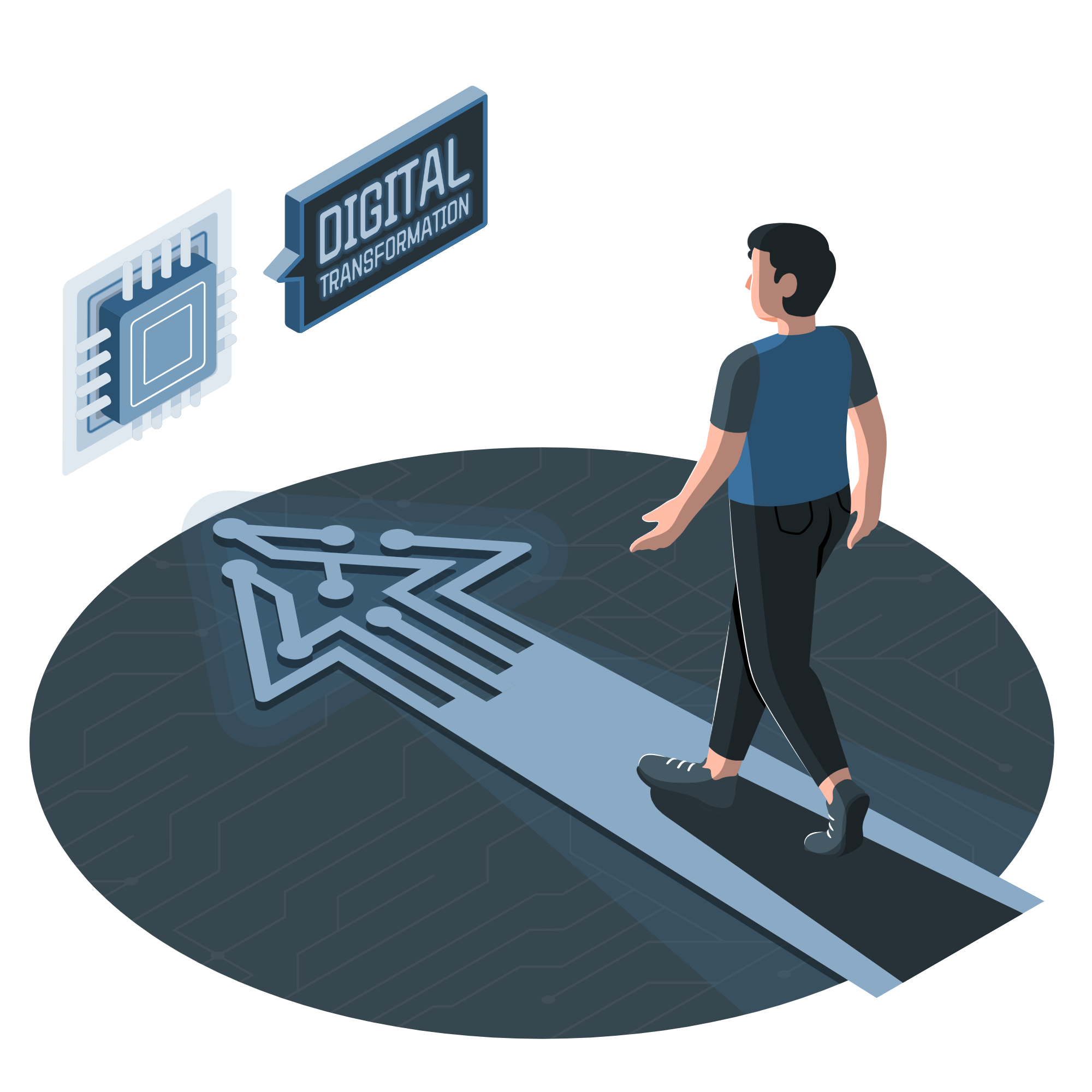 Digital Transformation Icon
